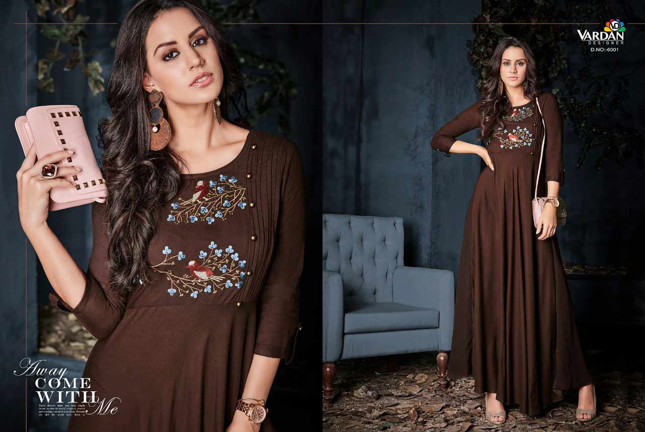 Gulnaz Vol-1 Vardan Designer Long Kurta Gulnaz Vol-1 Vardan Designer Long Kurta